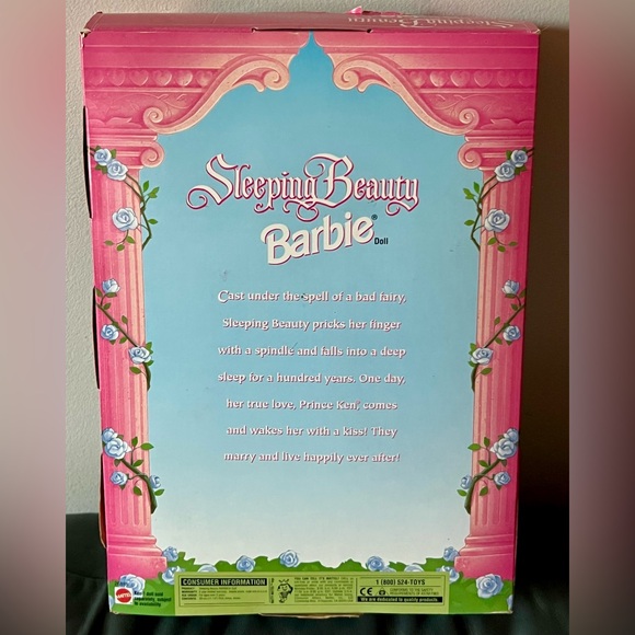 Vintage 1998 Sleeping Beauty Barbie Doll Mattel NRFB - Picture 2 of 2
